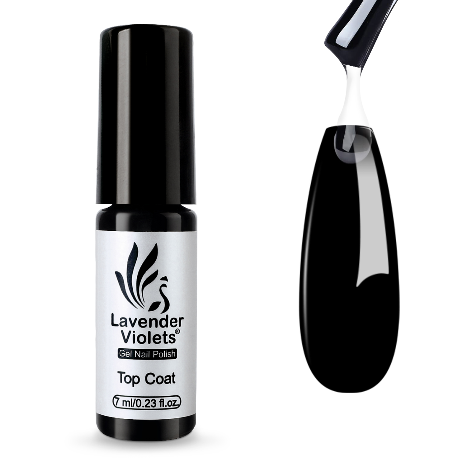 Gel Top Coat - 7ml Glossy No Wipe Top Coat,