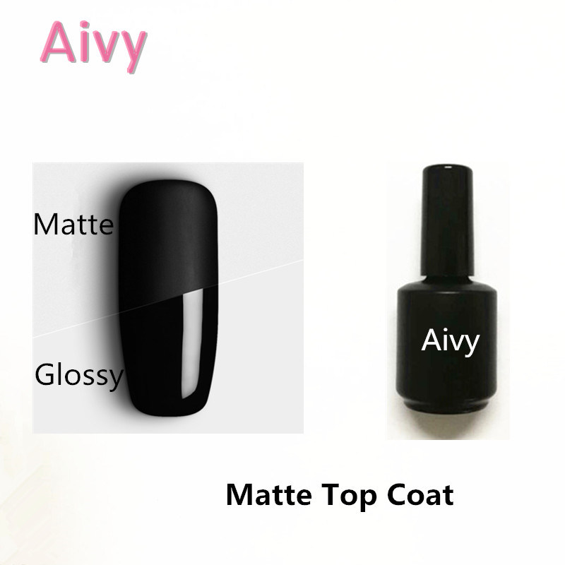 Gel Top Coat - 15ml 2 pcs UV Gel Matte