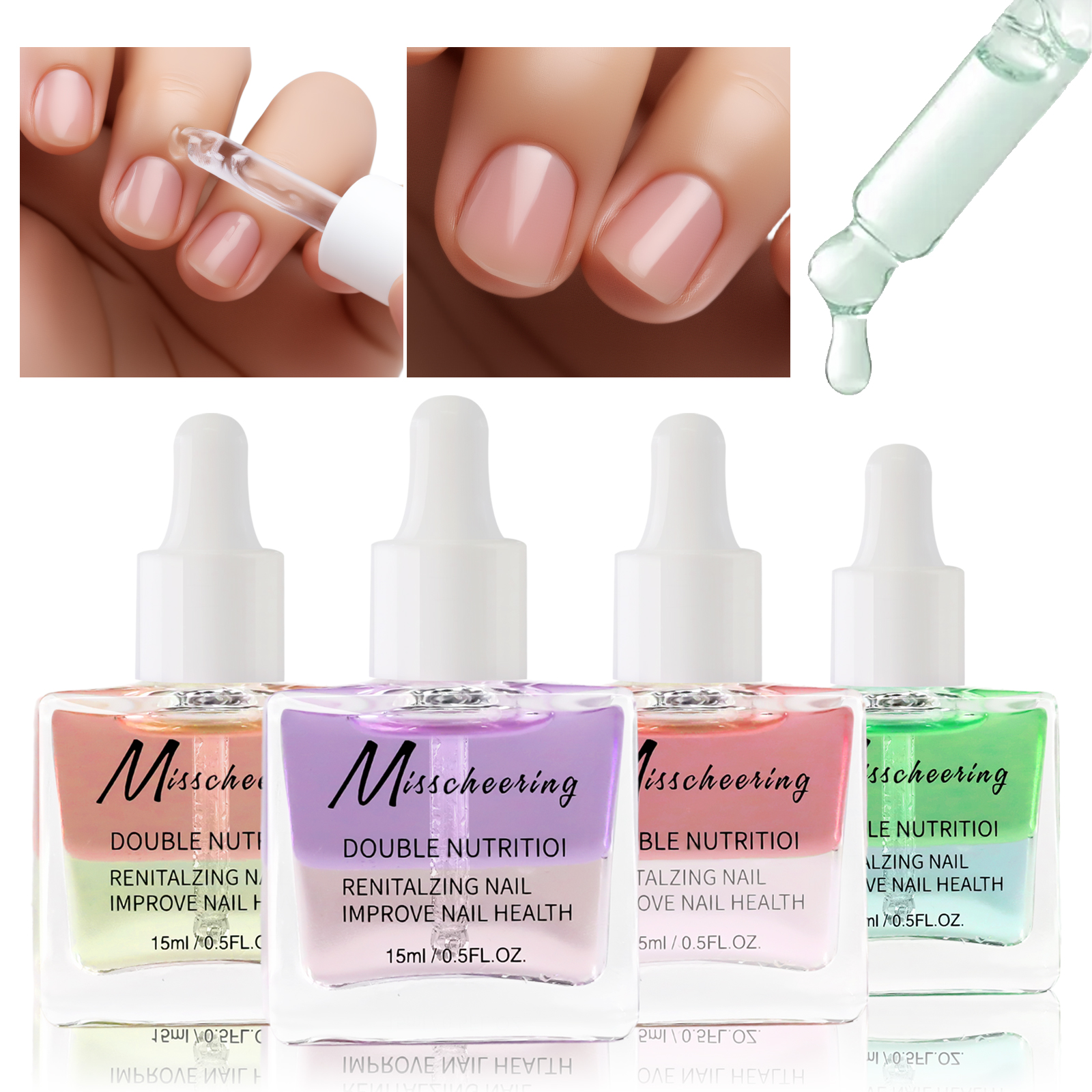 Nail Art Strawberry - New Double Layer Color Nail Art