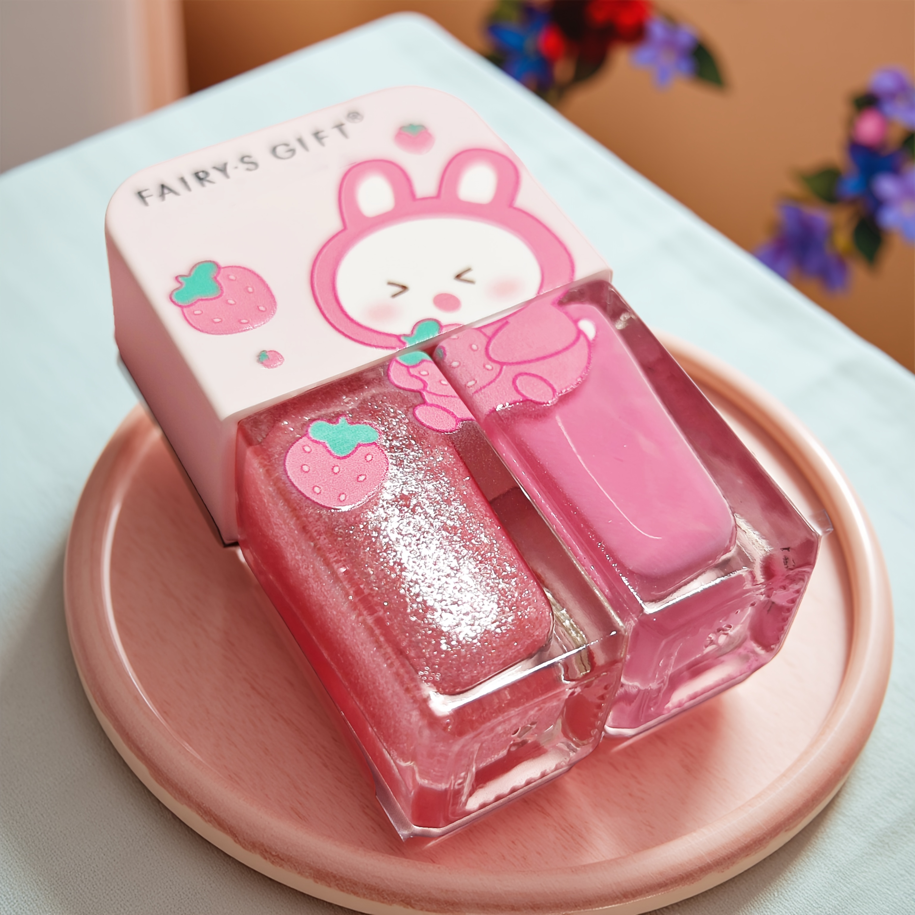 Nail Art Strawberry - S06 Strawberry Rabbit 2-Bottle Set Nail