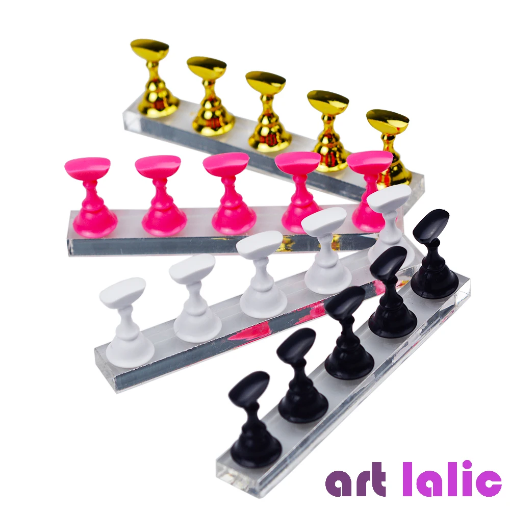 Nail Art Viral - 5Pcs Nail Art Practice Display Stand
