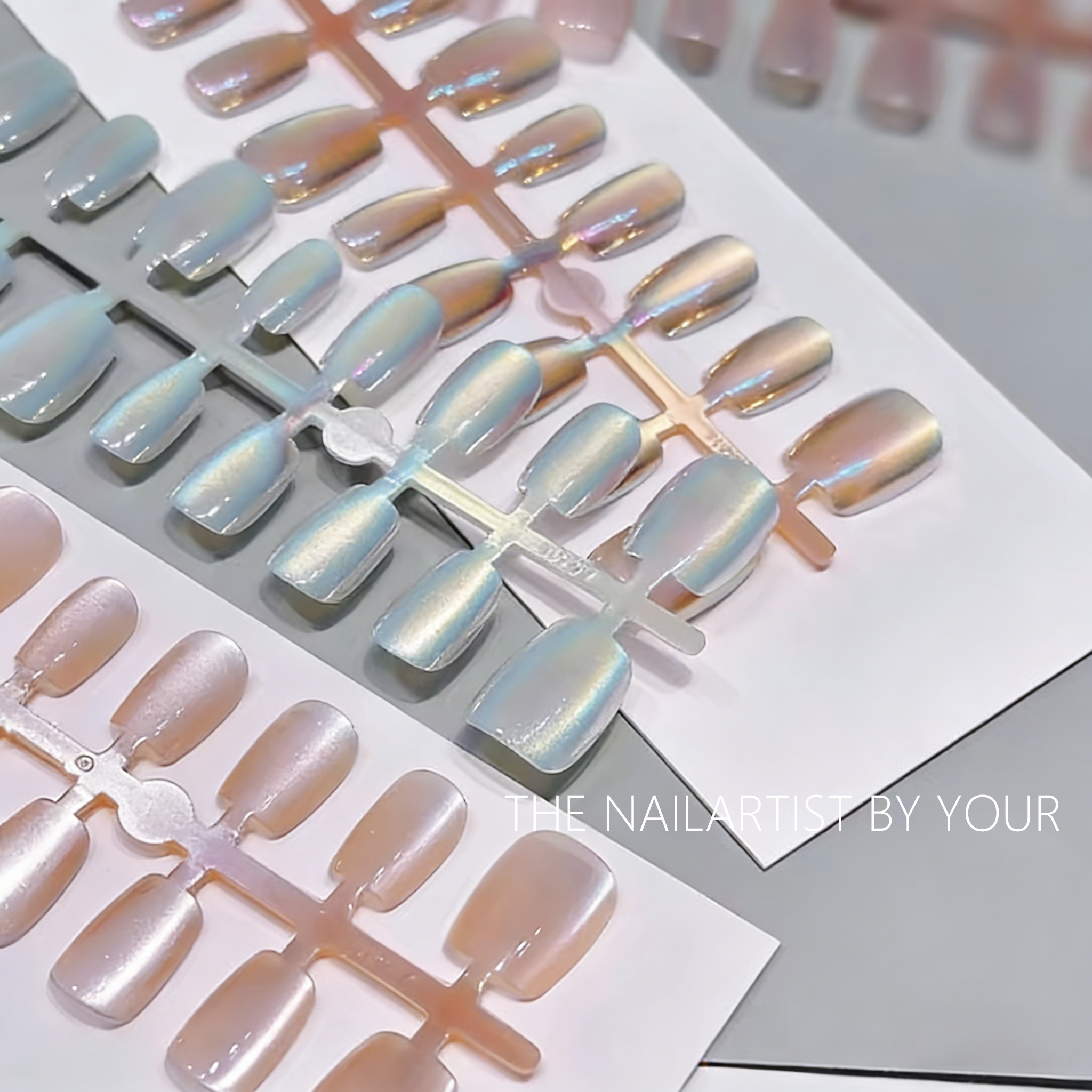 30Pcs/lot Short Press On Nails – обзор и цена Nail Art Full Cat Eye