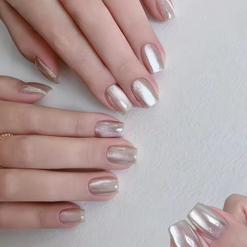 30Pcs/lot Short Press On Nails – обзор и цена Nail Art Full Cat Eye
