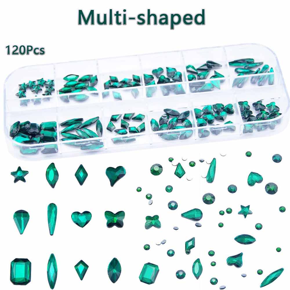 2Boxes Emerald Green Nail Rhin – обзор и цена Nail Art Emerald Green