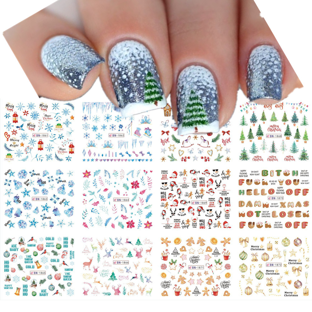 12patterns Christmas Nail Wate – обзор и цена Nail Art Xmas Design