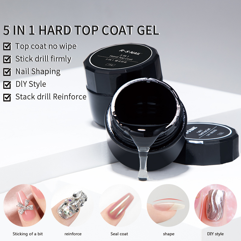 RSNAIL 5 IN 1 Japanese Hard To – обзор и цена Gel Top Coat