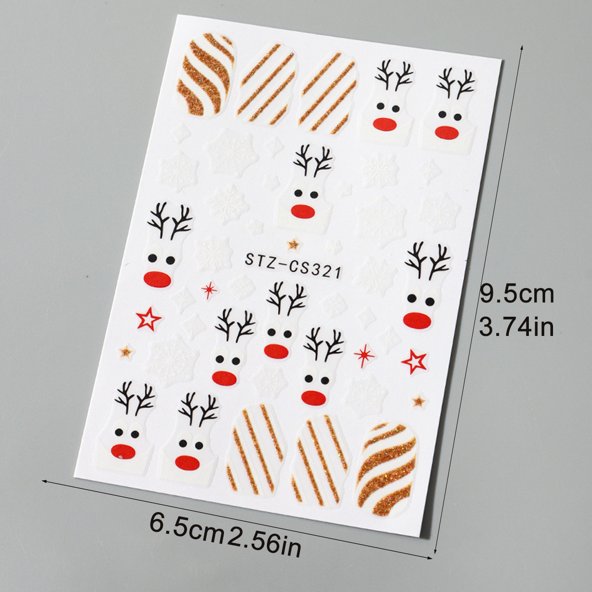 2pcs Christmas Nail Art Sticke – обзор и цена Nail Art Xmas Design