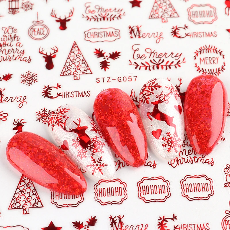 Christmas Nails Accesories Red – обзор и цена Nail Art Xmas Design