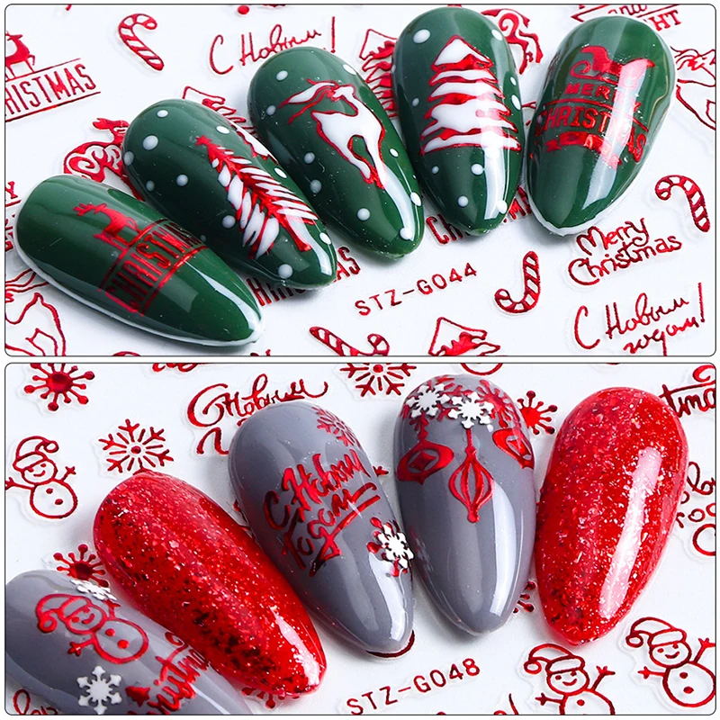 Christmas Nails Accesories Red – обзор и цена Nail Art Xmas Design