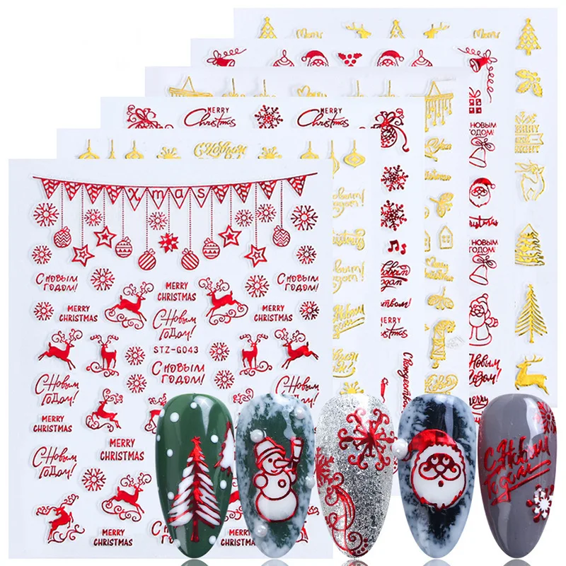 Christmas Nails Accesories Red – обзор и цена Nail Art Xmas Design