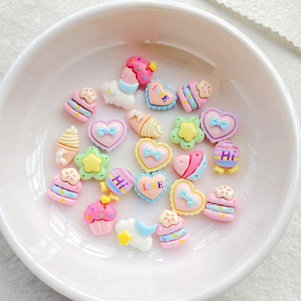 30pcs Resin Colorful 3D Cute S – обзор и цена Nail Art Strawberry