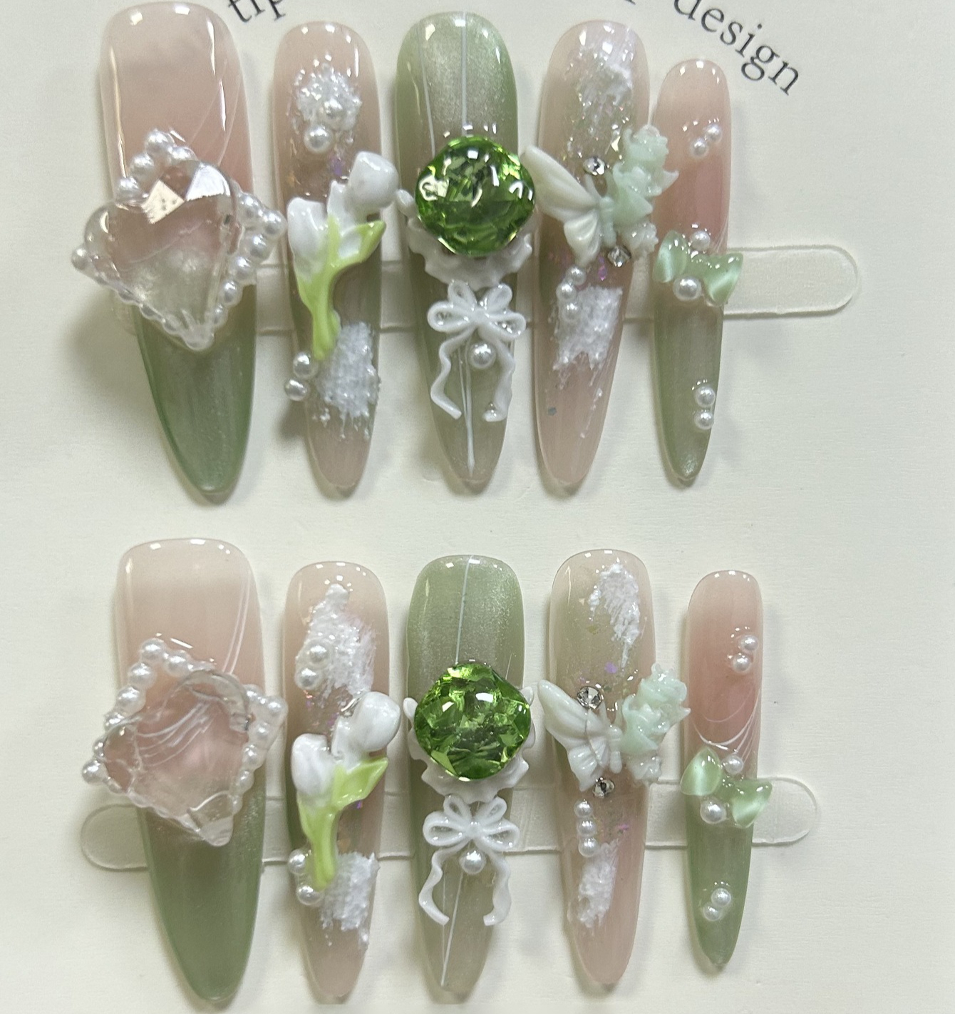 Elegant Retro Emerald Green Fr – обзор и цена Nail Art Emerald Green