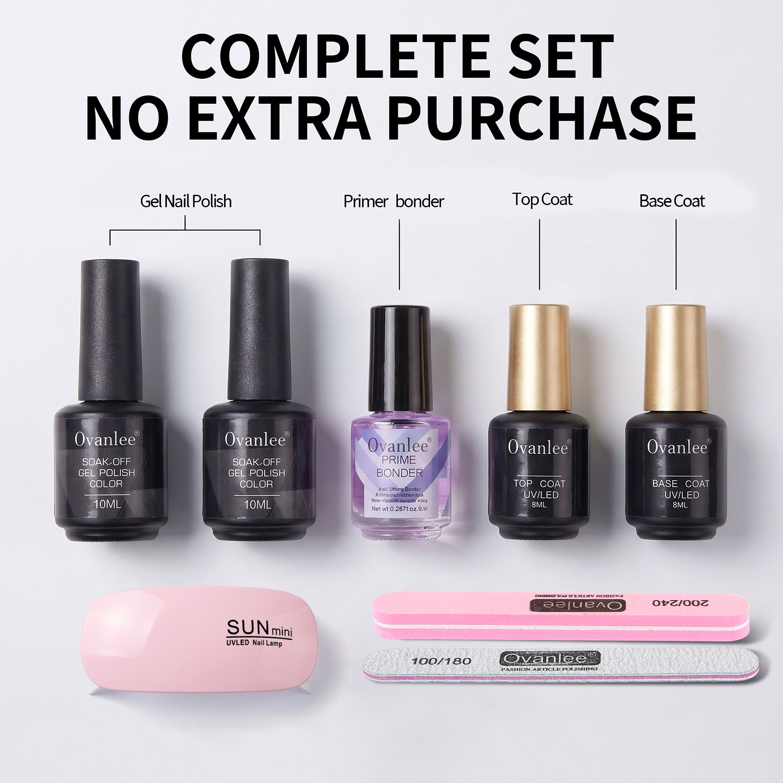 Gel Nail Polish Kit With UV Na – обзор и цена Gel Top Coat