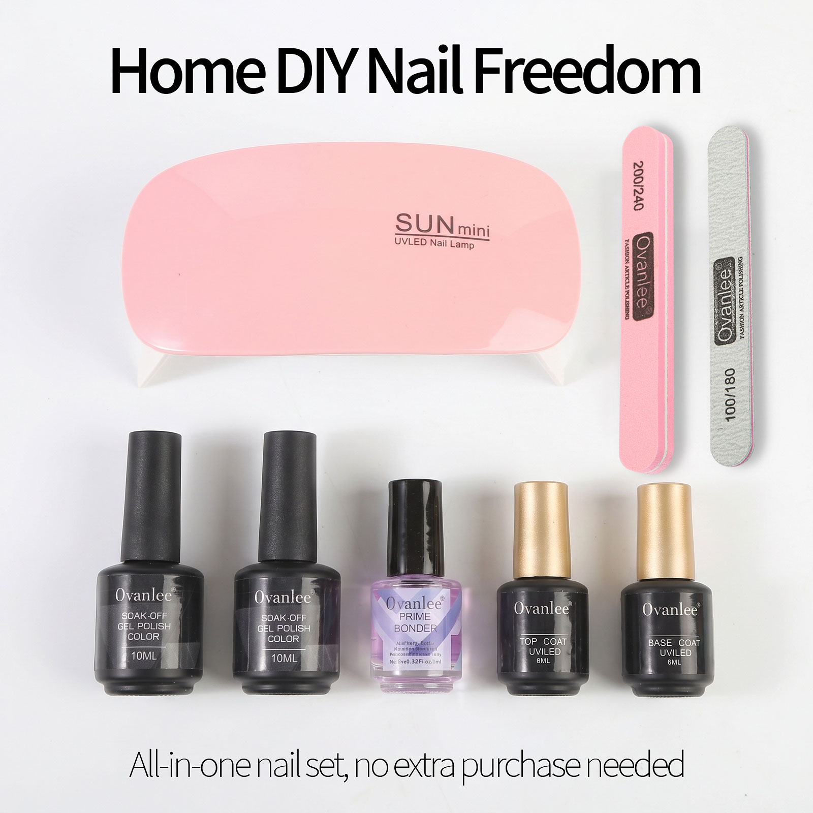 Gel Nail Polish Kit With UV Na – обзор и цена Gel Top Coat