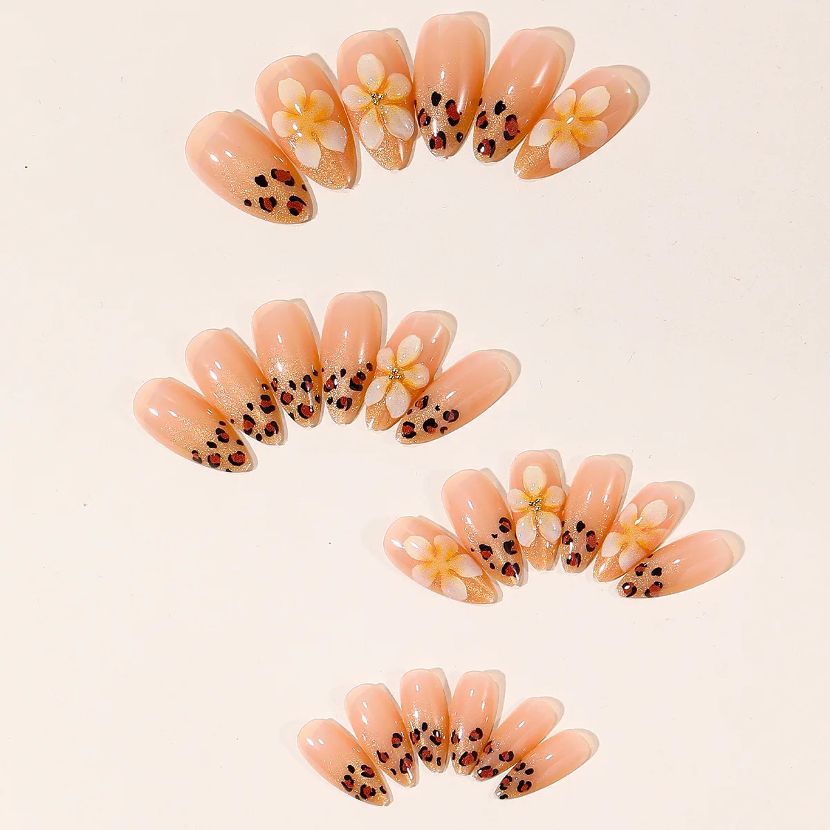 24 pieces almond-shaped leopar – обзор и цена Nail Art Leopard