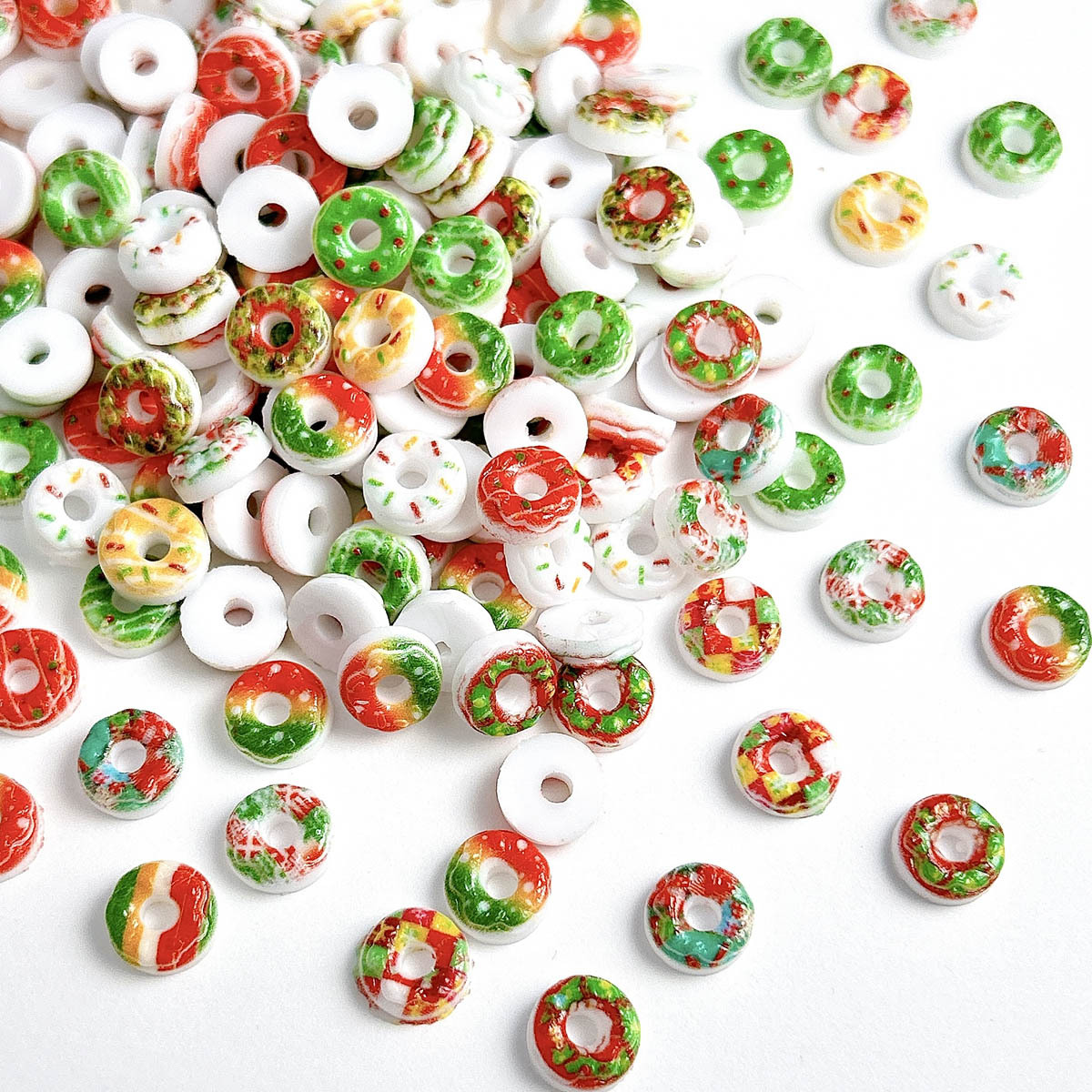 30PCS 3D Acrylic Doughnuts Bre – обзор и цена Nail Art Xmas Design