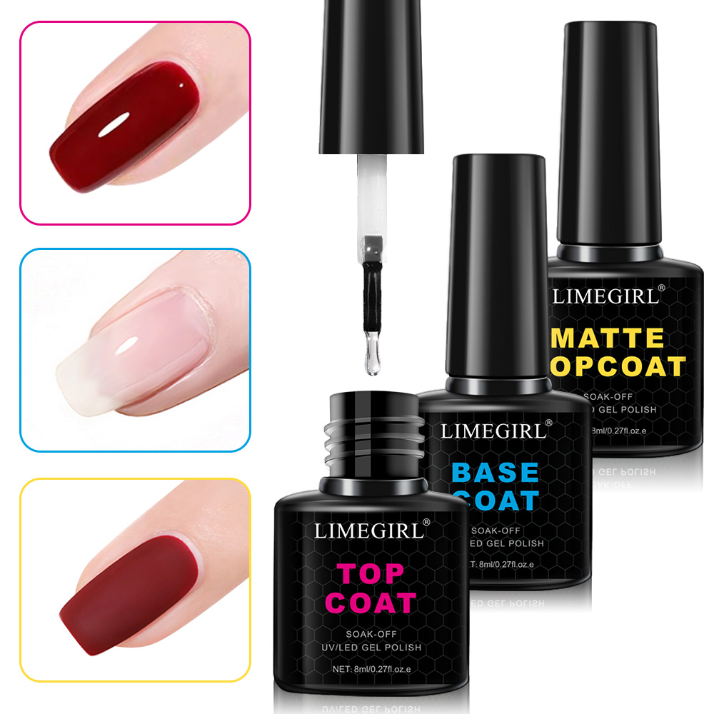 LIMEGIRL 8ml Soak Off Matte To – обзор и цена Gel Top Coat