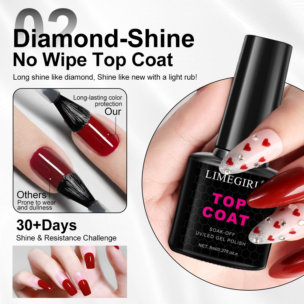 LIMEGIRL 8ml Soak Off Matte To – обзор и цена Gel Top Coat