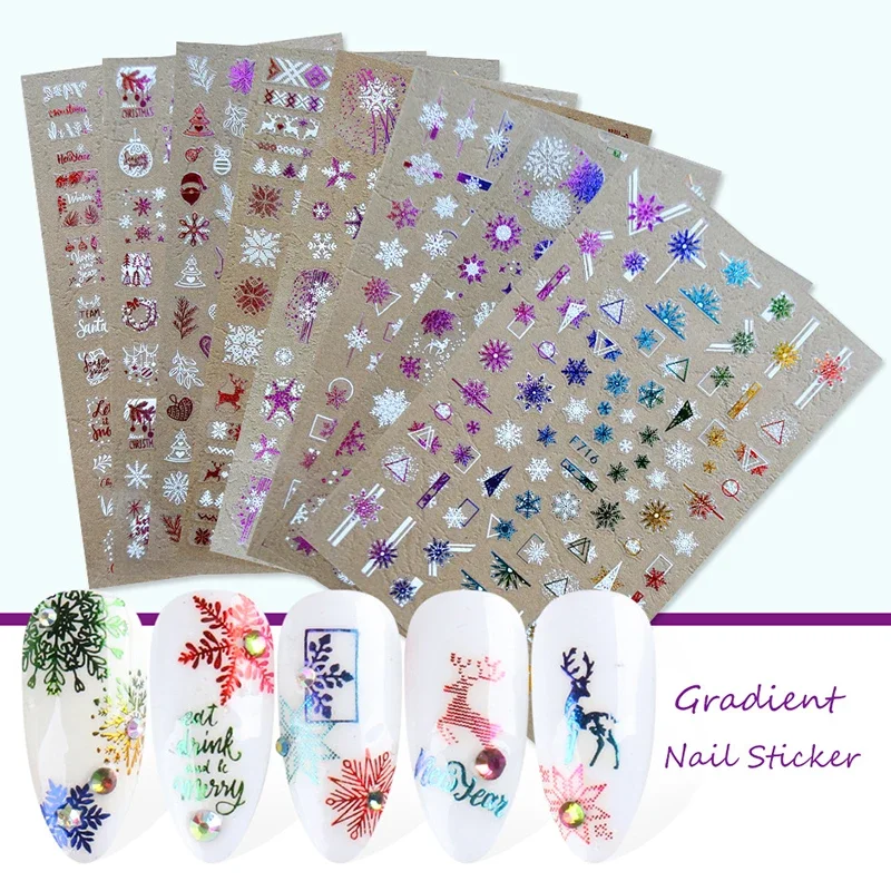 Xmas Nails Stickers Winter San – обзор и цена Nail Art Xmas Design