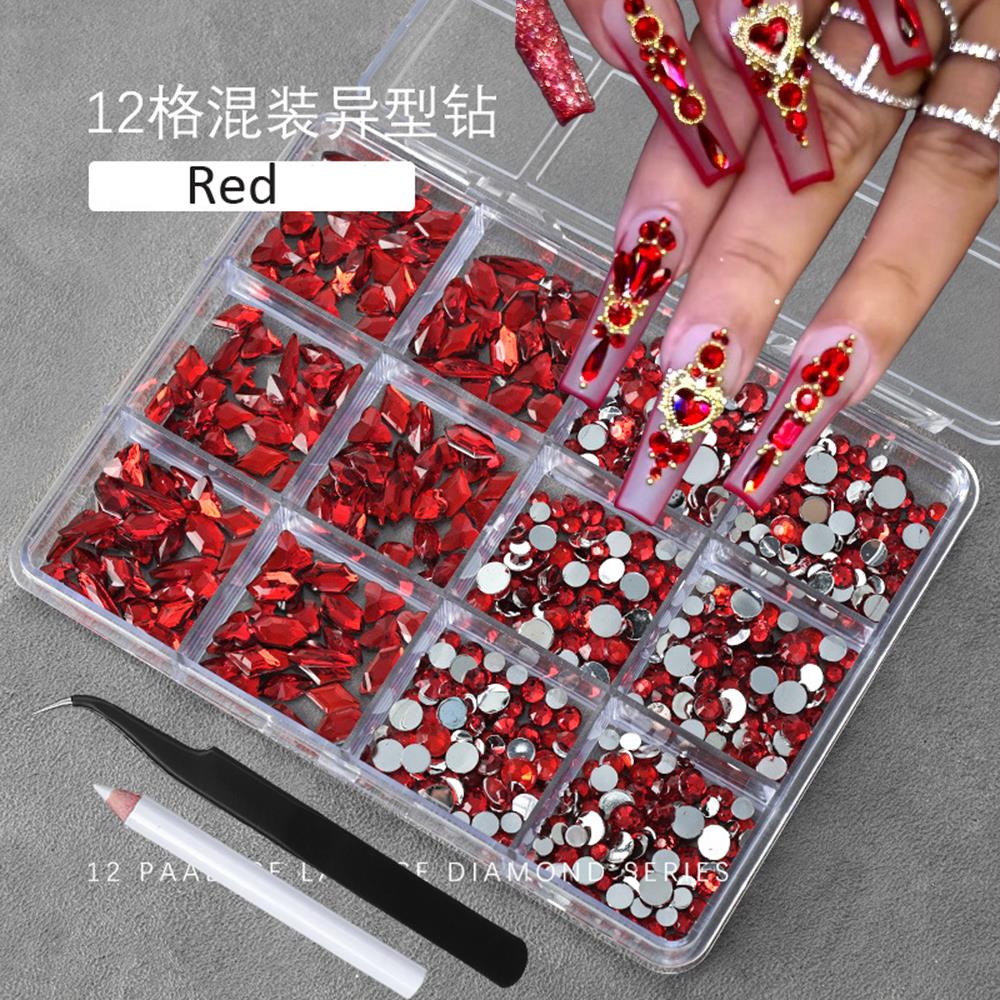 12Grids 3D Emerald Green Nail  – обзор и цена Nail Art Emerald Green