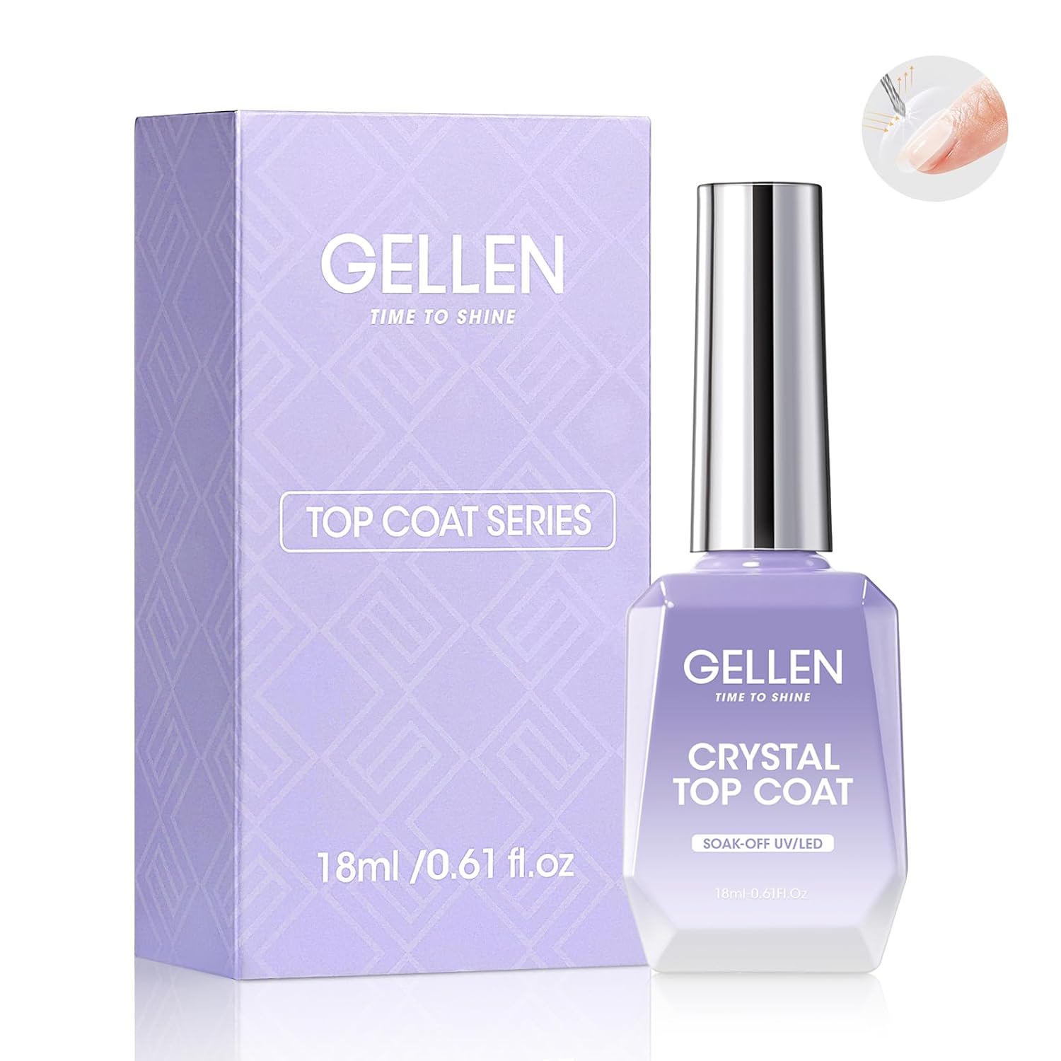 GELLEN Nail Gel Top Coat 18ML  – обзор и цена Gel Top Coat
