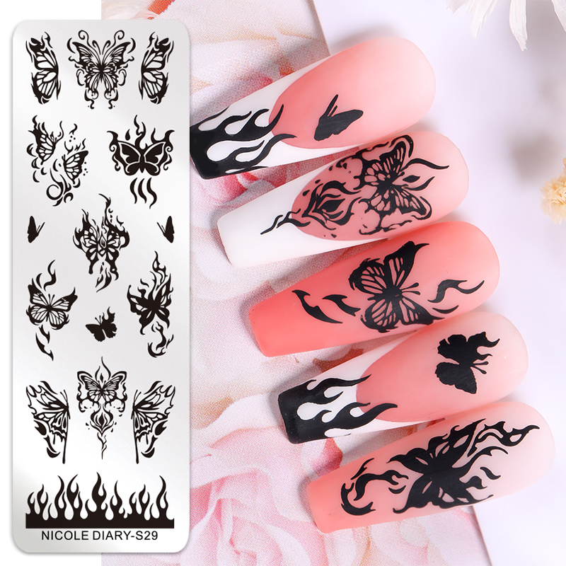 NICOLE DIARY Butterfly Nail Ar – обзор и цена Nail Art Leopard