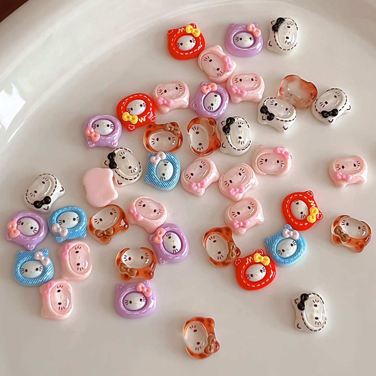 20Pcs Sweet Lovely Hello Kitty – обзор и цена Nail Art Leopard