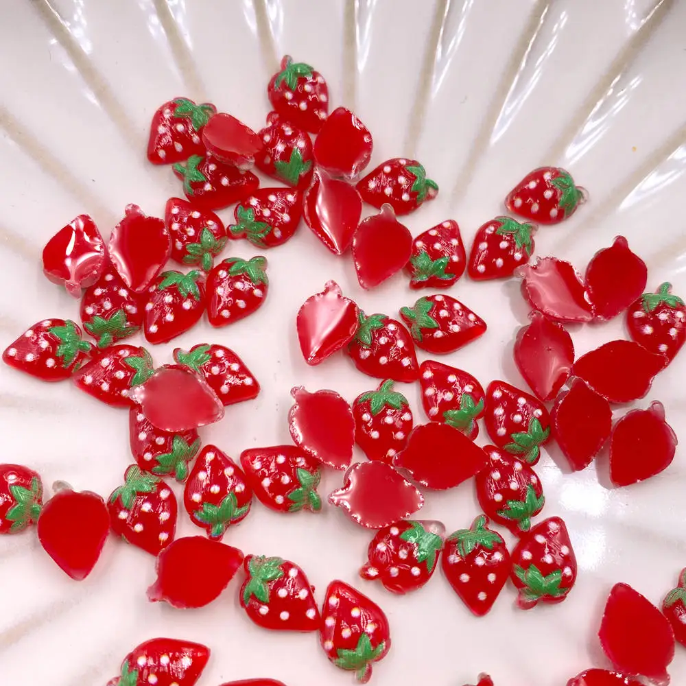 60Pcs Glitter Resin Colorful M – обзор и цена Nail Art Strawberry