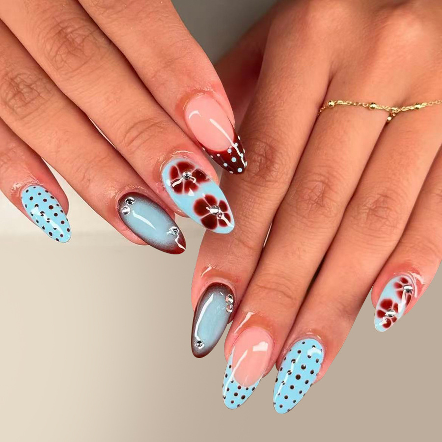 24pcs Leopard Print Brown Nail – обзор и цена Nail Art Leopard