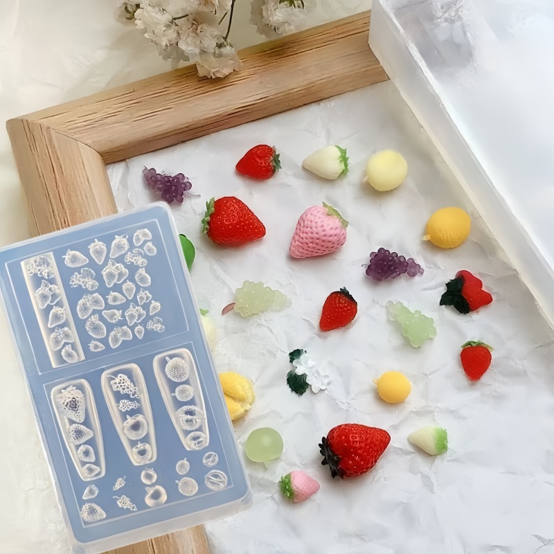1 Pc Strawberry Nail Mold Frui – обзор и цена Nail Art Strawberry