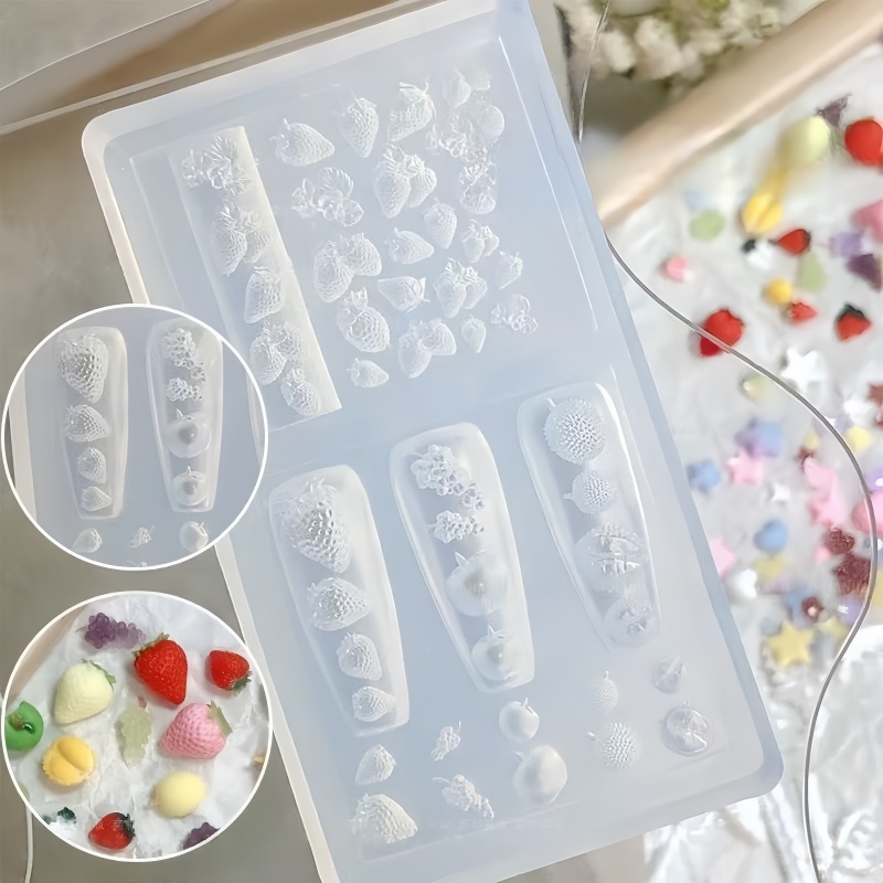 1 Pc Strawberry Nail Mold Frui – обзор и цена Nail Art Strawberry
