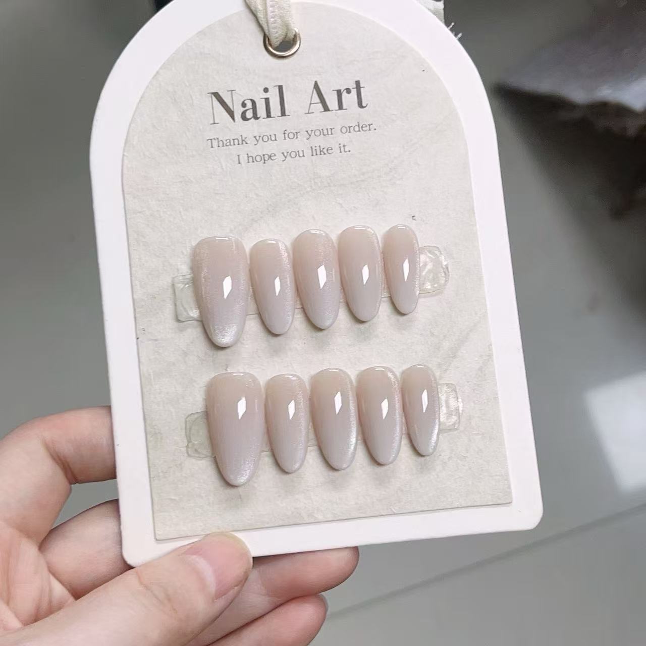 10pcs Solid Color Handmade Pre – обзор и цена Nail Art Full Cat Eye