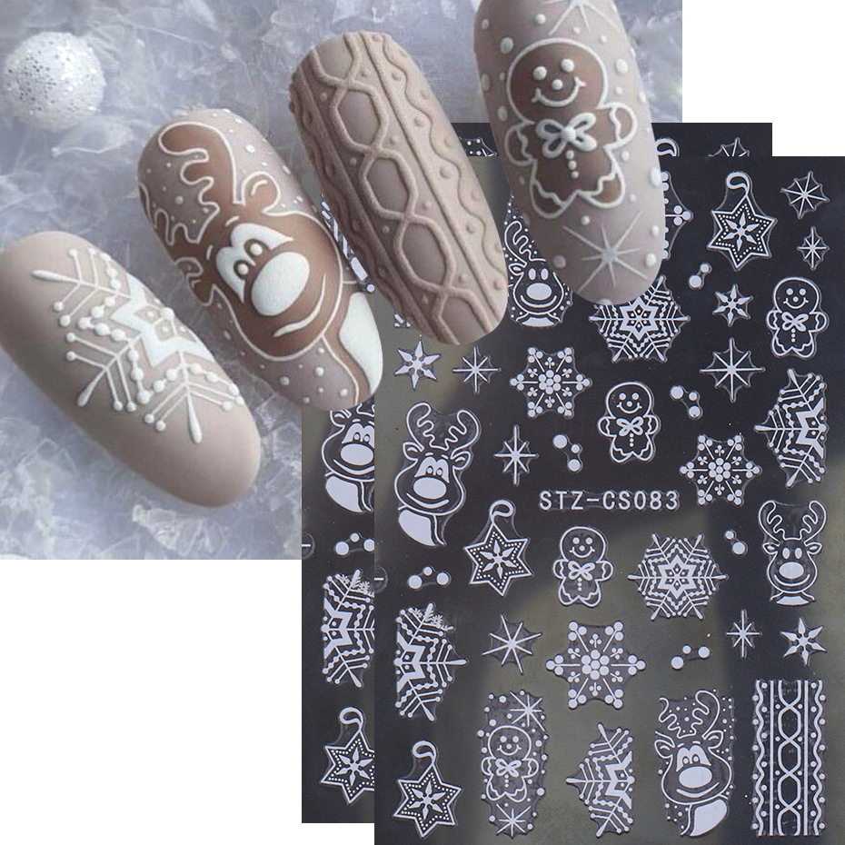 2pcs 3D Rose Gold Christmas Na – обзор и цена Nail Art Xmas Design