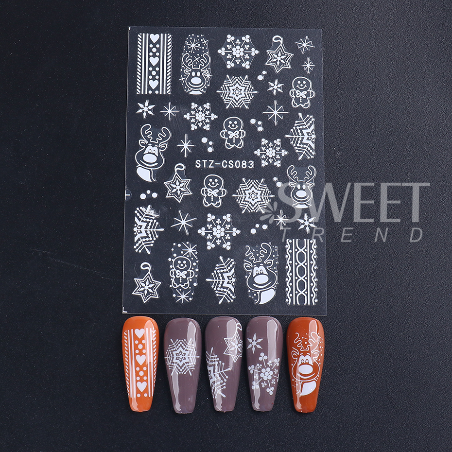 2pcs 3D Rose Gold Christmas Na – обзор и цена Nail Art Xmas Design