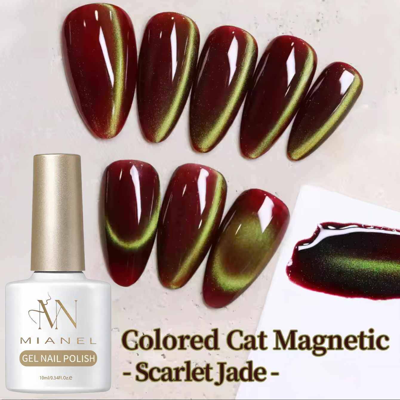 10ML 1Pcs 2026 Red And Green N – обзор и цена Nail Art Emerald Green
