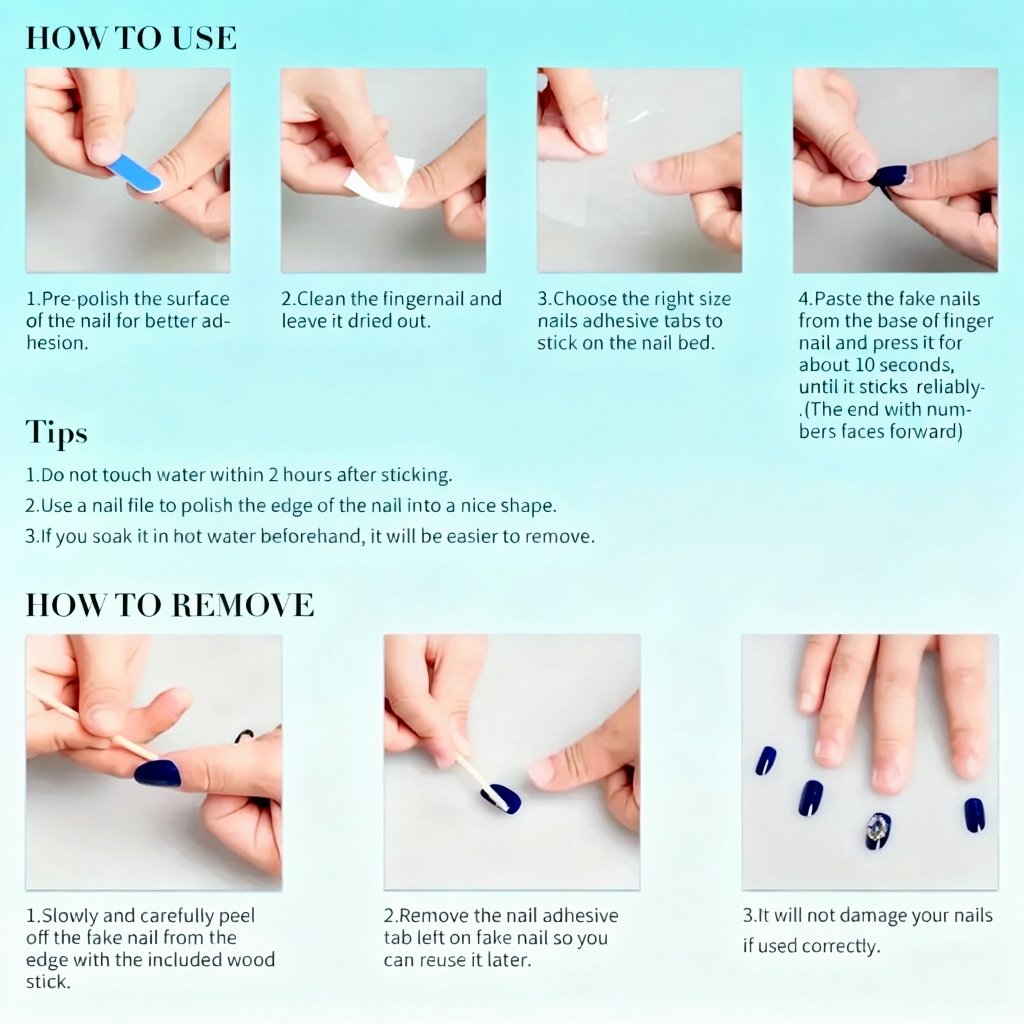 10pcs Pure Hand Pressed Long S – обзор и цена Nail Art Strawberry