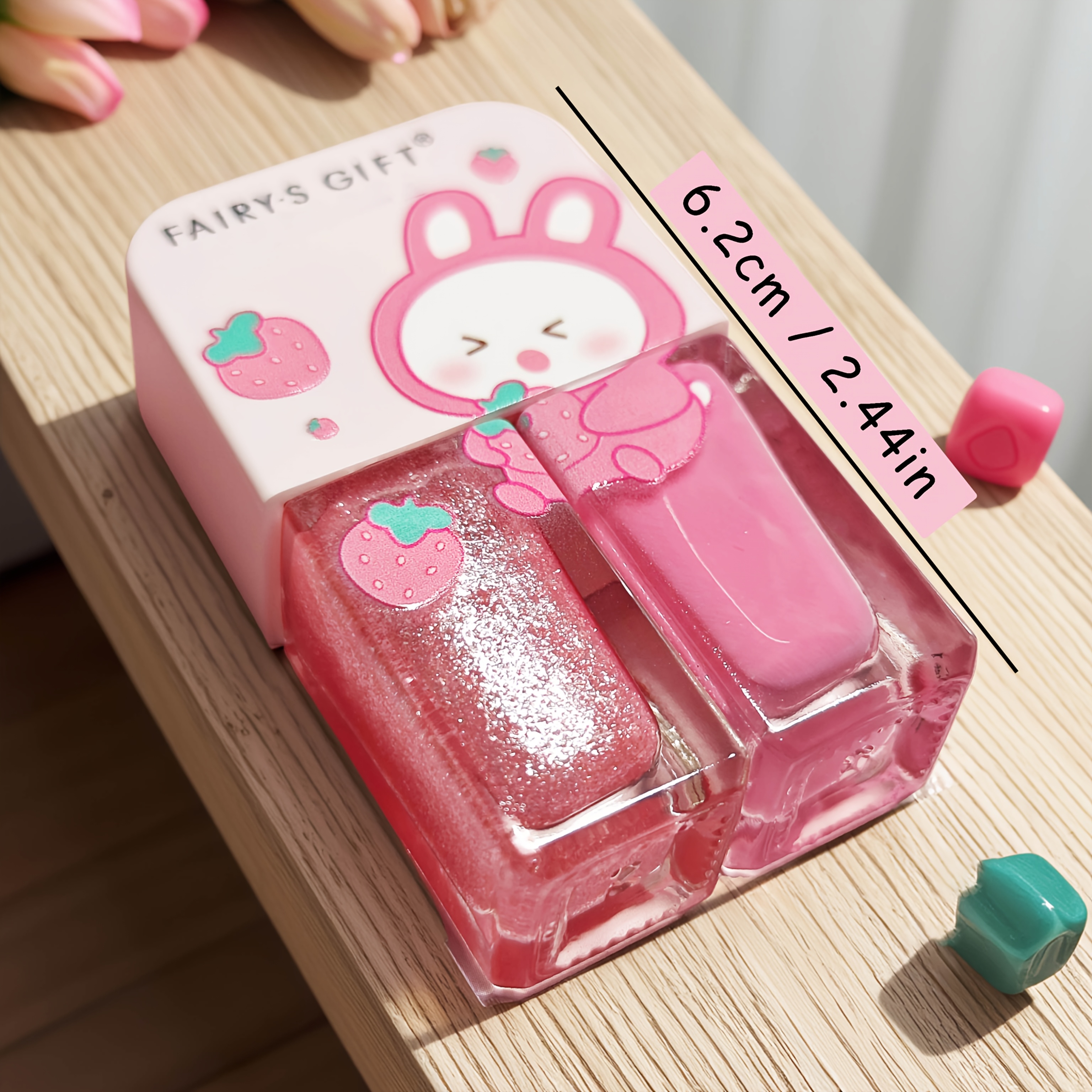 S06 Strawberry Rabbit  2-Bottl – обзор и цена Nail Art Strawberry