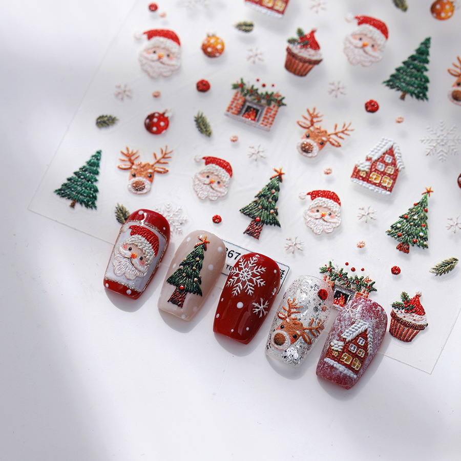 Cute Christmas Bear & Gingerbr – обзор и цена Nail Art Xmas Design