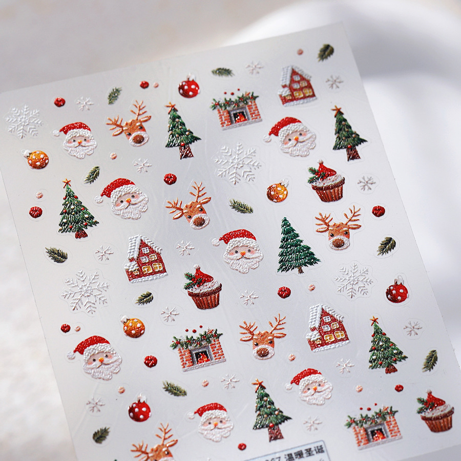 Cute Christmas Bear & Gingerbr – обзор и цена Nail Art Xmas Design