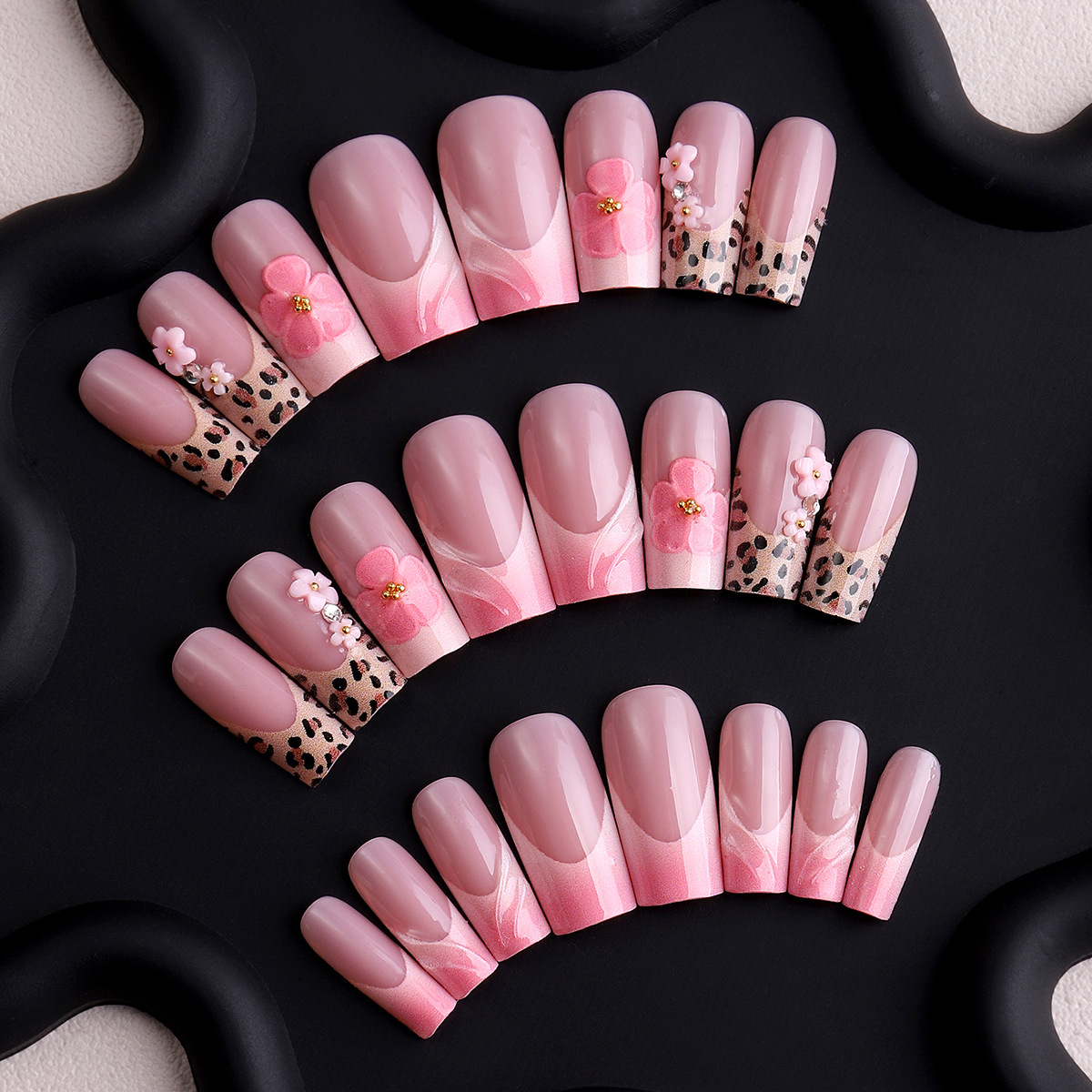3D three-dimensional peach blo – обзор и цена Nail Art Leopard