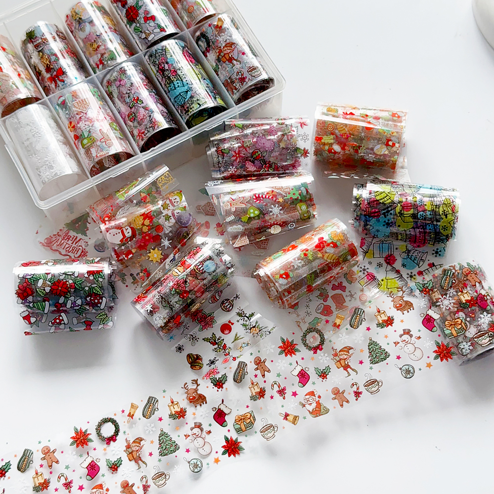 10 Rolls Christmas Nail Art Fo – обзор и цена Nail Art Xmas Design