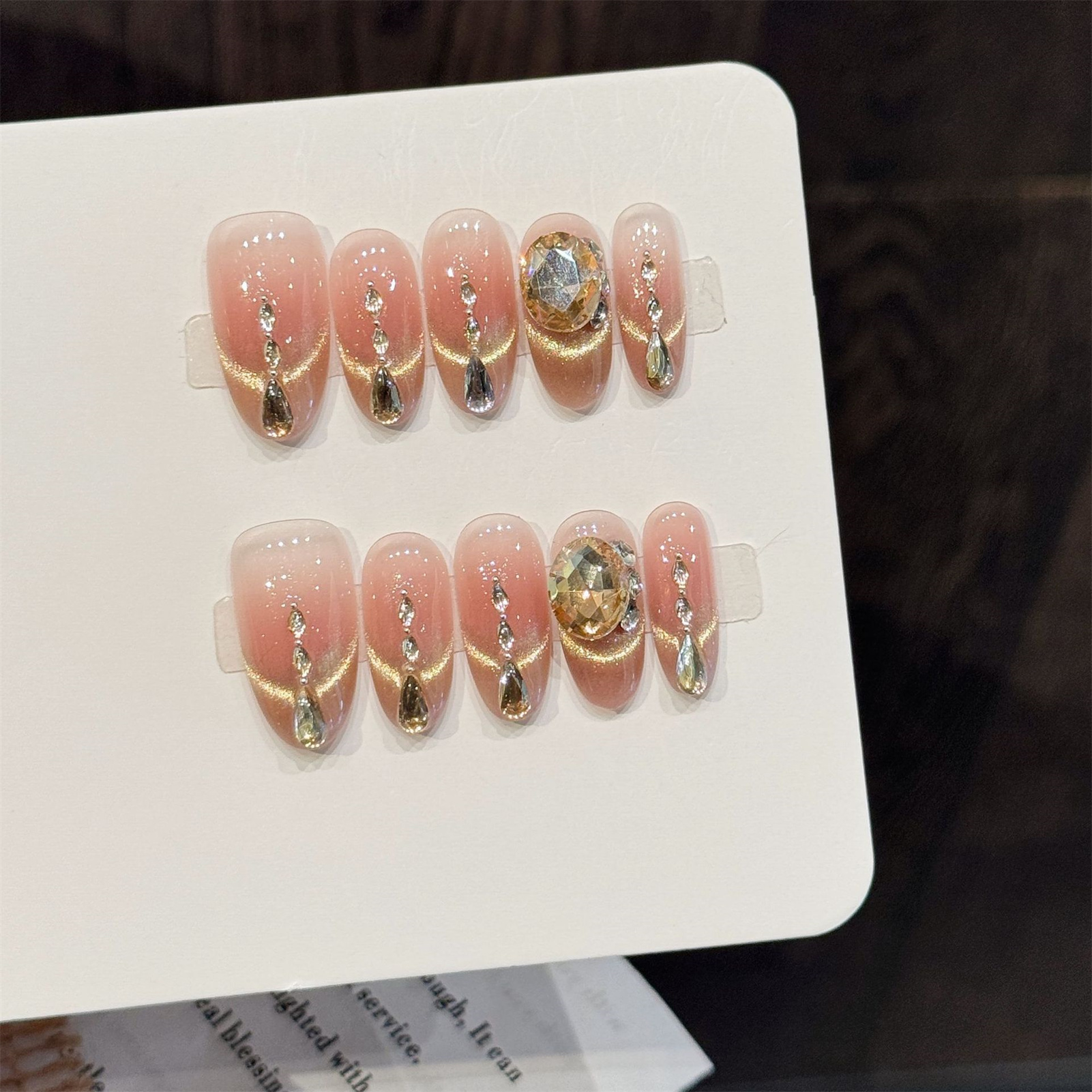 10Pcs Brown Leopard Print Pres – обзор и цена Nail Art Leopard