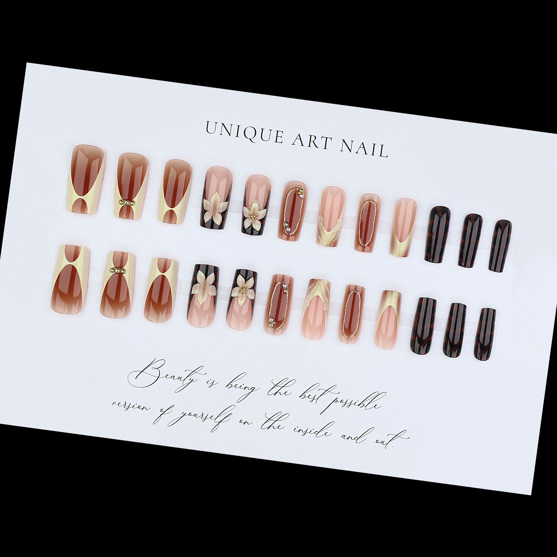 24 medium water pipe nail piec – обзор и цена Nail Art Leopard
