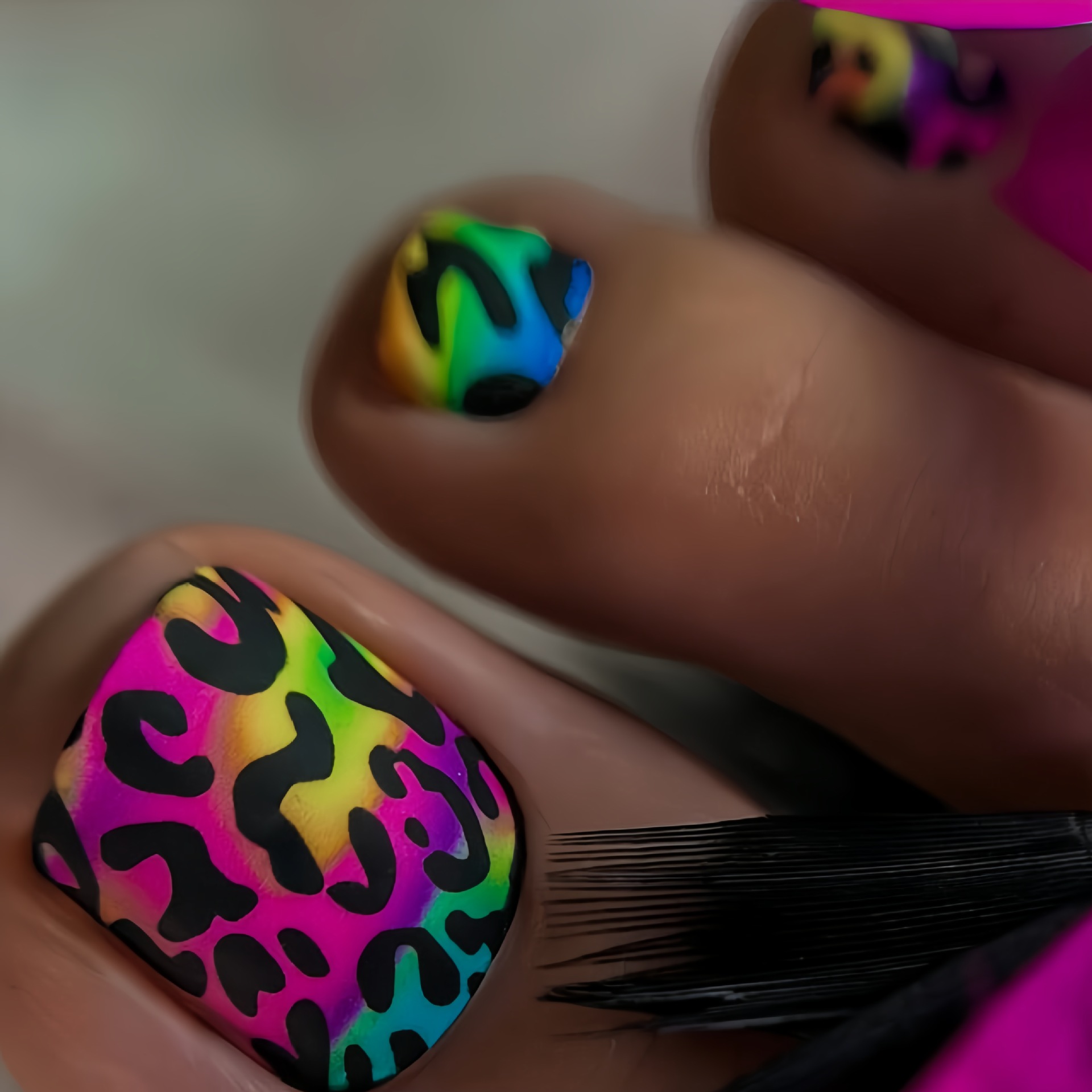 24pcs y2k Press on Toenails Sw – обзор и цена Nail Art Leopard