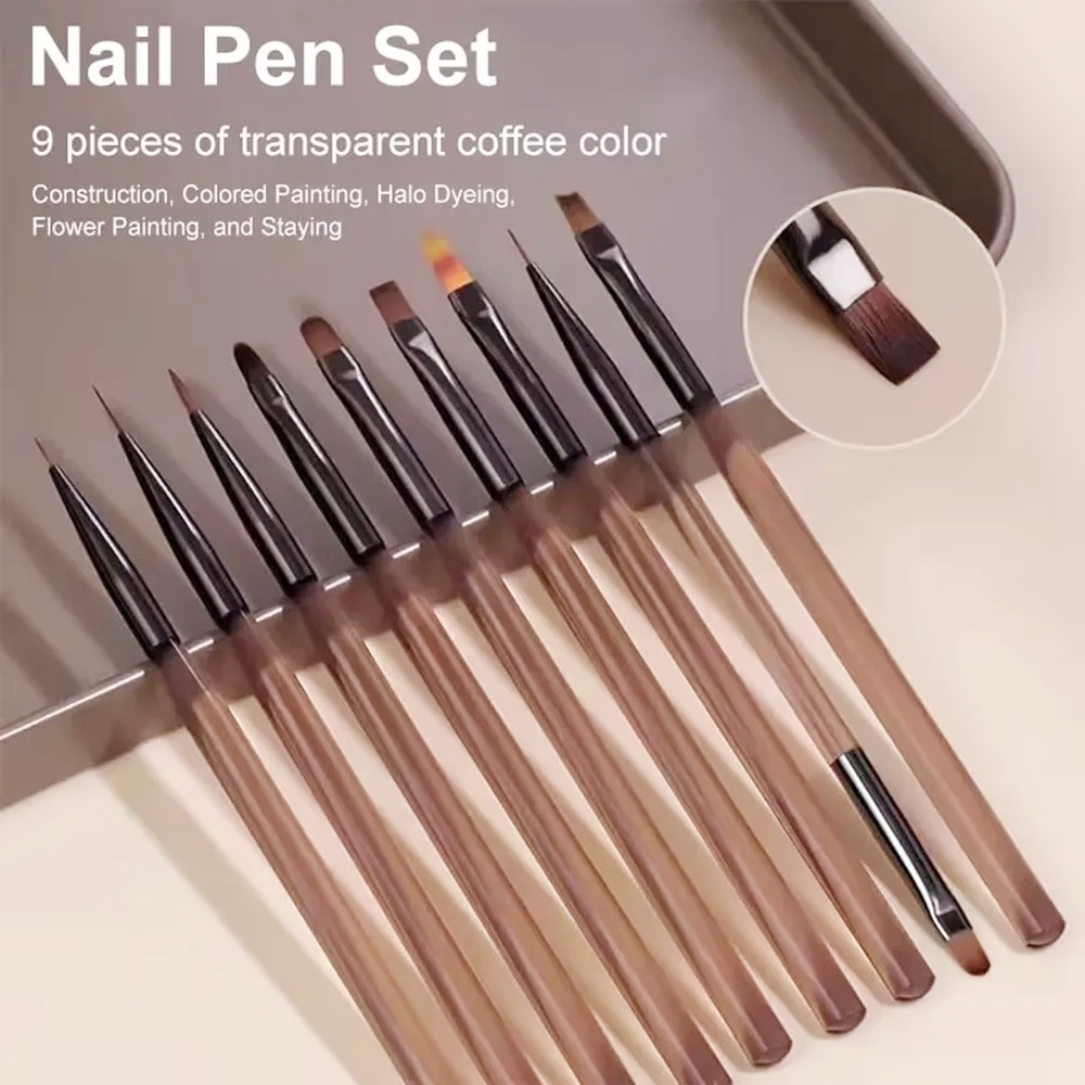 9PCS Nail Brush for Nail Art D – обзор и цена Nail Art Viral