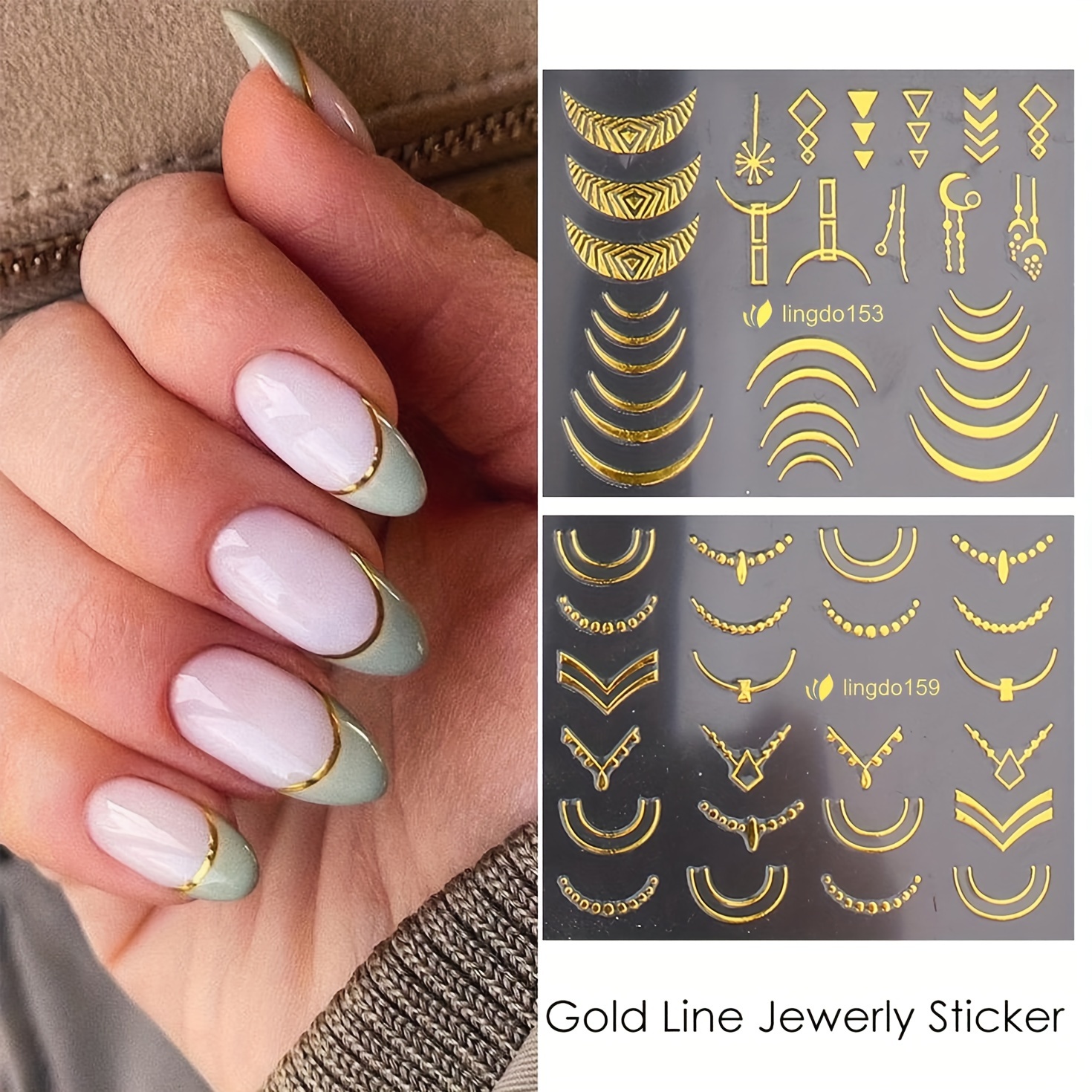 30 Sheets Gold Flowers Nail St – обзор и цена Nail Art Leopard