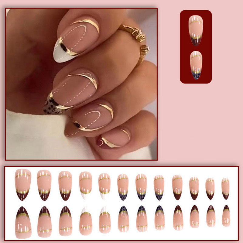 Medium fake nails for women gi – обзор и цена Nail Art Leopard