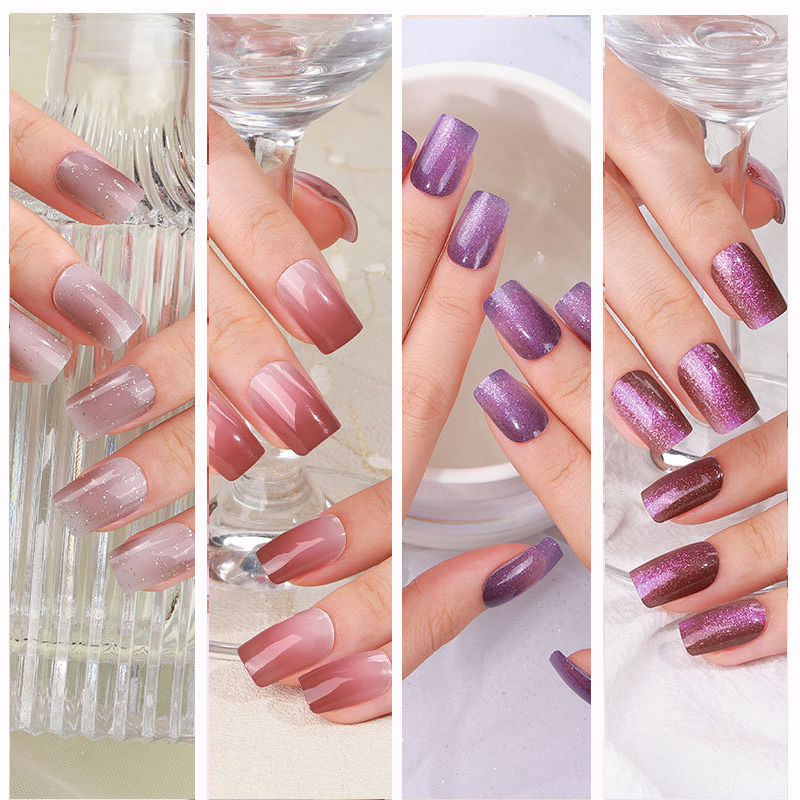 Semi-cured Gel Nail Sticker Fu – обзор и цена Nail Art Full Cat Eye